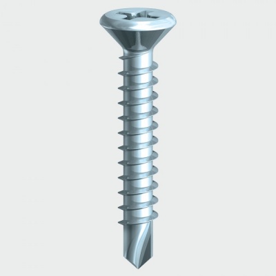 Countersunk Head, Self-Tapping Thread, Self Drilling Point