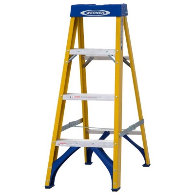 POWER FIBREGLASS STEPLADDER 4 Thread