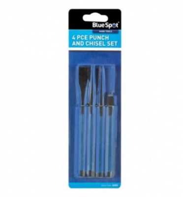 4 PCE PUNCH AND CHISEL SET