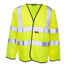 Long sleeve yellow hi- vis vests