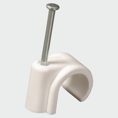 Nail in pipe clips 22mm bag of 100