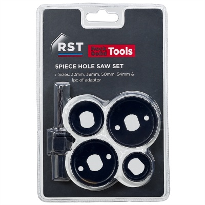 RST 5 piece Hole Saw Set
