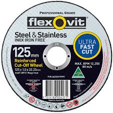 5'' x 1mm stainless steel cutting disc