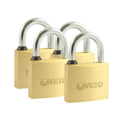 Keyed alike padlock 40mm pack of 4