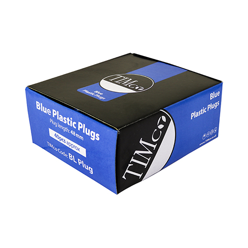 Blue plastic plug pack of 40