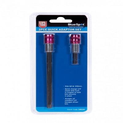 BLUESPOT 2PC QUICK ADAPTOR SET