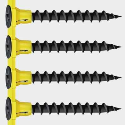 Collated dry wall screws black