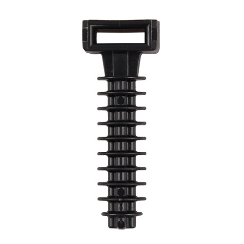 8 x 40 Cable tie plug black pack of 100