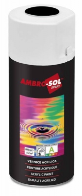 Ambrosol matt black spray can