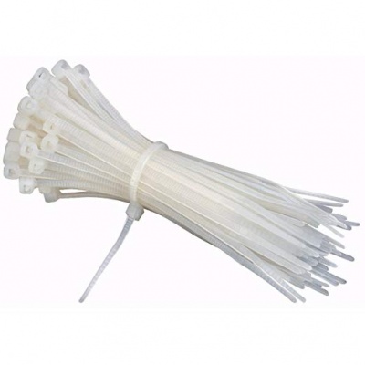 2.5mm wide white cable tie